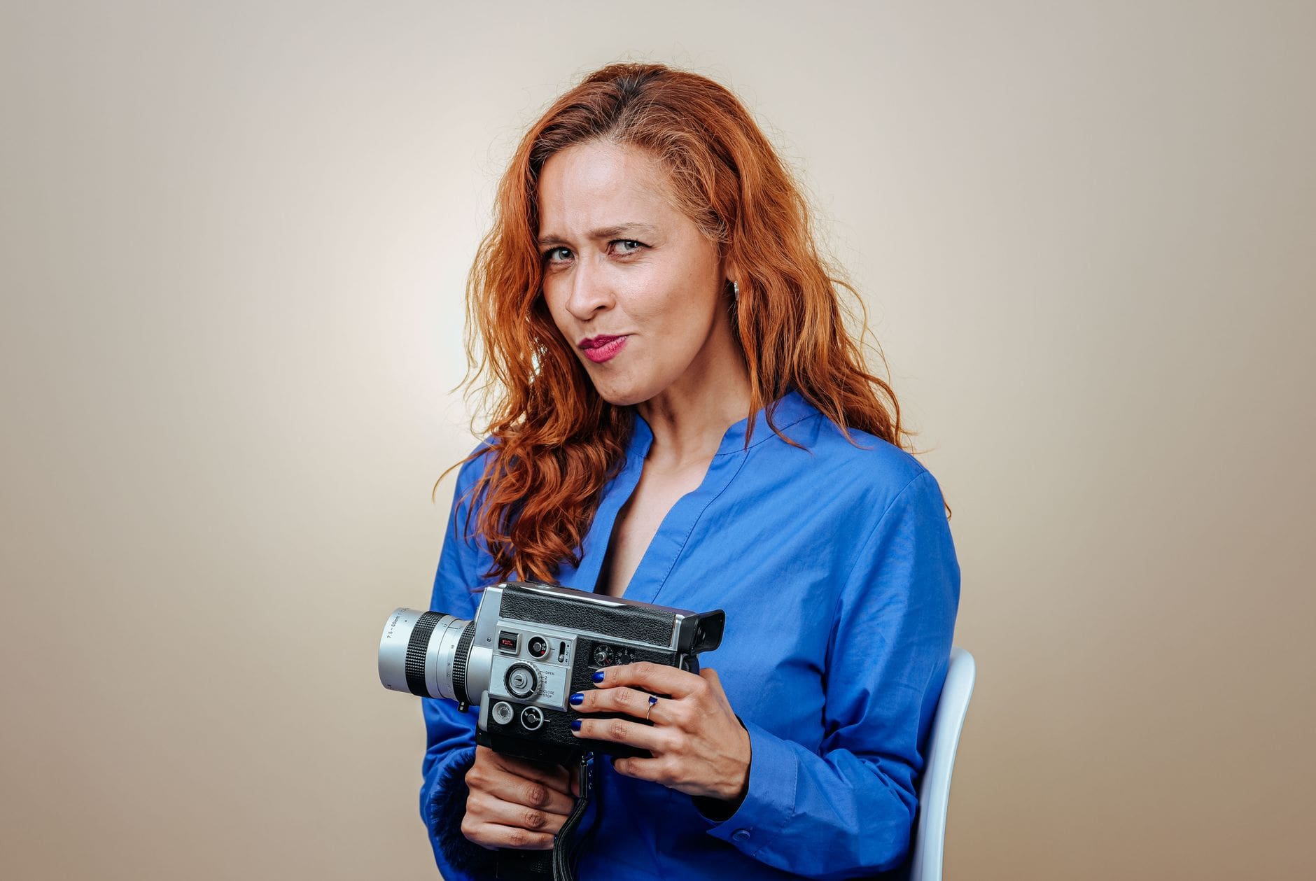 portrait femme journaliste